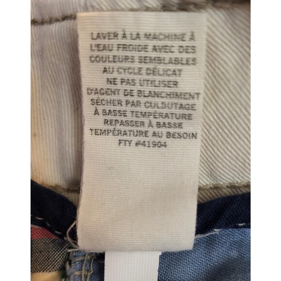 American Eagle Outfitters Men Shorts Size 32 Plaid Multi-Color Red Blue Cream - Picture 11 of 13